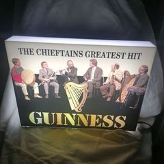 Chieftains Guinness Shelf / Wall Light Up Box