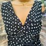 Black and White polkadot dress size 16 - 18 Postage included Image 10