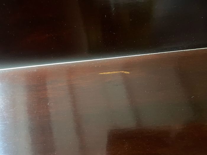 Antique mahogany games table