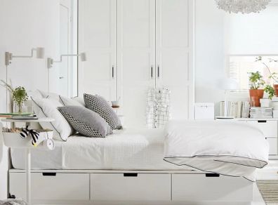 IKEA Single Bed Frame / Base with 3 drawers
