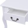 Bedside Cabinets 2 pcs MDF White Image 3
