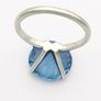 925 Silver & Blue Topaz Ring Image 4