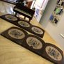 Vintage Wooden Baby Grand Piano Hinged Lid Coaster Set 6 Cork Music Note Coasters Image 2