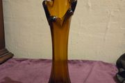 Mid Century 5 Finger Swung Glass Vase