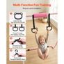 Gymnastic Bars for Kids, 63.5 kg Capacity Folding Training Kip Bar, Adjustable Height Gymnastic Horizontal Bar for Home, Training Equipment for Indoor and Outdoor, Easy to Assemble, Pink Image 4