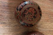 vintage Burmese (Myanmar) nesting lacquerware trinket boxes
