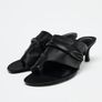 Heeled Genuine  Leather Sandals Size Uk 2 Image 3