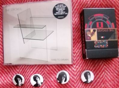 Strokes playing cards + badges + CD