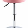 Round PU Leather Salon Massage Chair Adjustable Swivel Stool Work Chair Work Stool Barber Shop Beauty Salon Nail Beauty Chair Low Bar Stool Checkered Cushion Small (MULTIPLE COLOURS AVAILABLE) Image 3