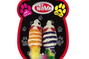 Pet Nova Cat Mice Set Toy 2pc 7cm