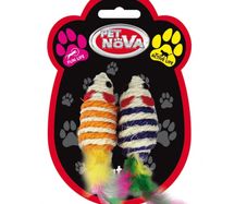 Pet Nova Cat Mice Set Toy 2pc 7cm