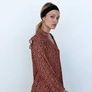 Fab Zara Red Floaty V-neck Dress, Size L New Image 2