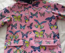 Girls Hatley Hooded Raincoat