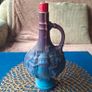Hand painted Upcycled Wine Bottle Candle Image 7