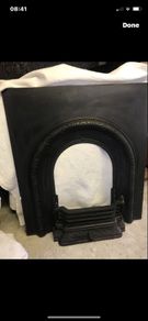 Victorian cast Iron Fireplace & Grill