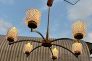 large vintage Danish chandelier c1970s
