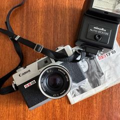Canon Canonet G-III QL17 35mm Rangefinder Bundle + Flash, Manual