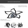 Mordern LED Ceiling Light, 60W 6500LM LED Ceiling Lights Cool White 6500K, Creative Petals Design, Acrylic Chandelier for Living Room Bedroom Dining Room Image 4
