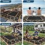Outdoor Rug Garden Rugs Waterproof Reversible Plastic Carpet, Washable Large 240x300cm Image 6