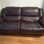 Dark Brown Leather 2-Seater Sofa Image 2