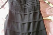 Pleated black dress