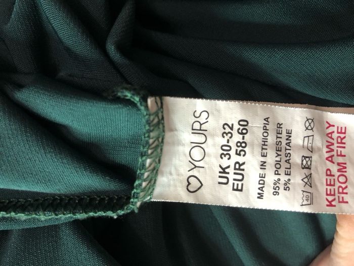 Yours heavy green blouse (size 30)