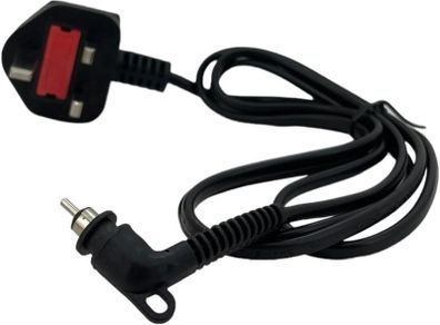 GHD Black Power Cable with UK Plug