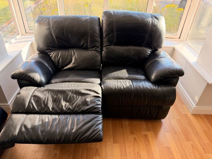 Leather reclining chair