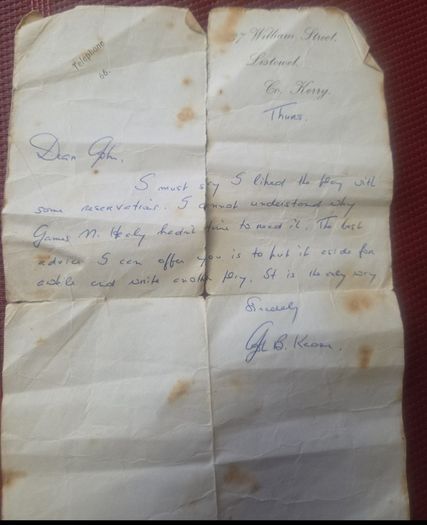 playwriter john b keane letter