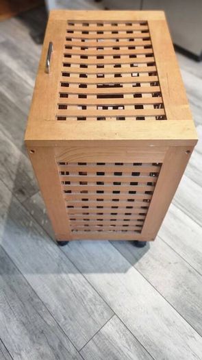 Wooden Storage Box on wheels