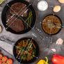 Pre-Seasoned Cast Iron Skillet Frying Pans Oven Safe Cookware for Indoor & Outdoor Use - Grill, StoveTop Image 2