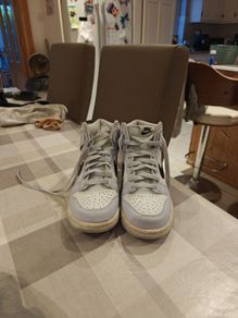 Nike Dunk High Sneakers - White / Grey / Black - UK 4 (EU 36.5)