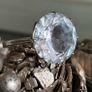 Antique Art Deco Silver Rock Crystal Ring Image 7