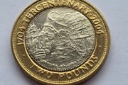Gibraltar 2 Pound Coin 1704 Tercentenary 2004 Unc