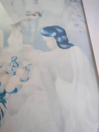 Frames Large Print White And Blue.