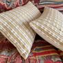 Yellow & white rectangular cushion set (2 pcs) Image 2