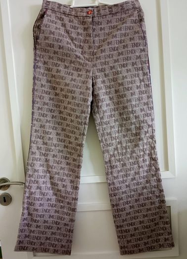 Fendissime designer vintage cotton ladies trousers made in Italy in very good condition with no issues RRP 300 euro UK size 10 or 12 with 28 inch waist and 28 inch leg see last three photos for exact measurements FREE STANDARD POSTAGE INCLUDED