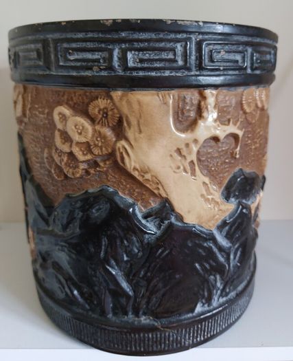 Antique Bretby Ceramic Oriental Jar/Jardiniere