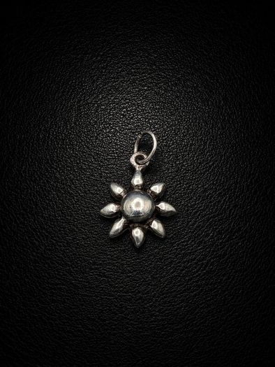 Vintage 925 Sterling Silver Sun Charm