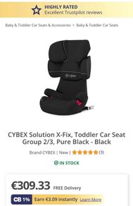 Cybex baby child car seat Isofix 15-36 kg