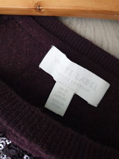 White Labels Sequin Jumper Size Uk 12