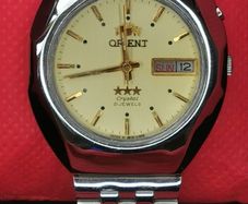 Vintage 70's Japanese ORIENT -Crystal Day-Date