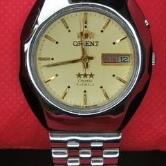 Vintage 70's Japanese ORIENT -Crystal Day-Date