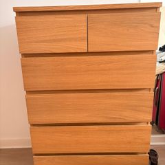 MALM Chest of 6 drawers