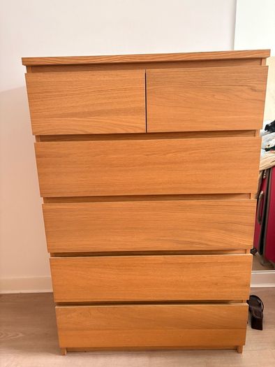 MALM Chest of 6 drawers
