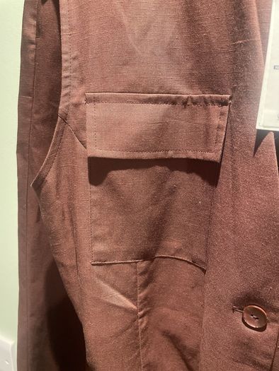 M&S linen wide trousers  utility waistcoat set