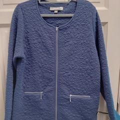 purple quilted jacket paco boutique size 16 brand new