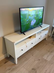 Ikea Hemnes White Tv Unit Tv Bench