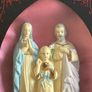Vintage Framed 3D Holy Family Shadow Box Image 2