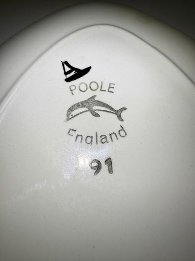 Poole Pottery Delphis Plate (Shape 91)